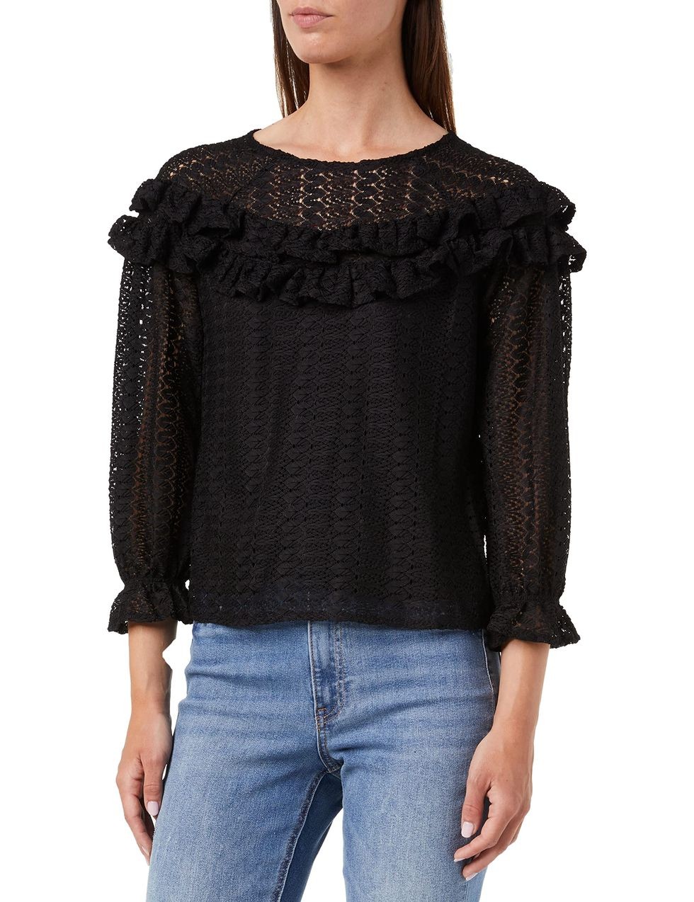 Bluza neagra ajurata